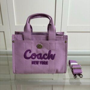 COACH lavender purple canvas handbag crossbody bag